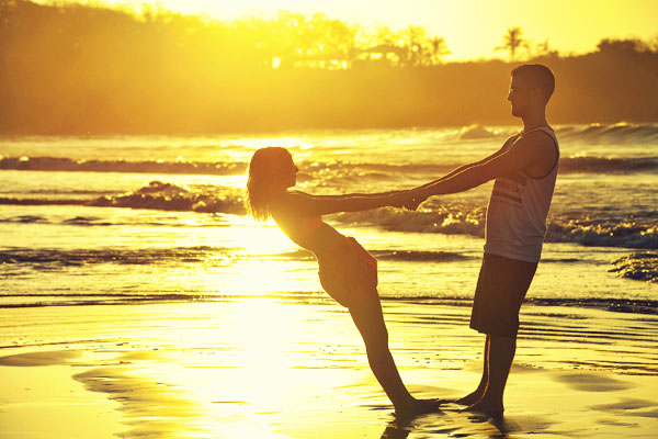 Couple on the beach….