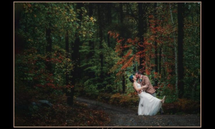A wedding in the forest by the lake….at camp