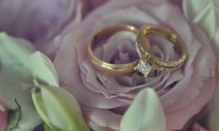 Wedding day rings and more rings photographed in creative settings…