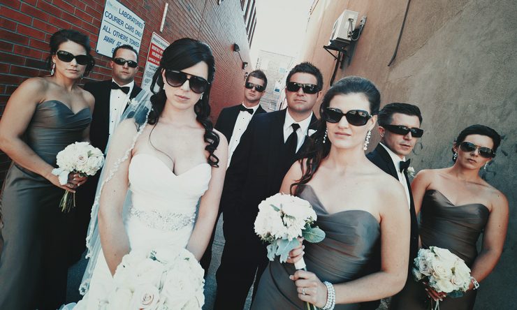 Variations on bridal party photography