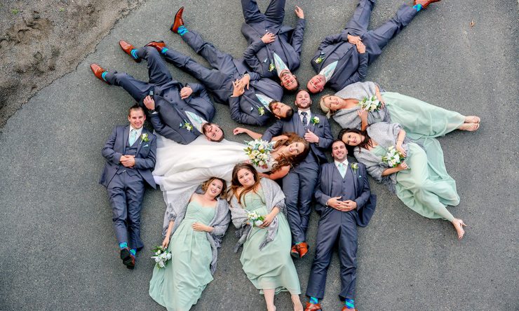 Bridal party poses are fun and creative…
