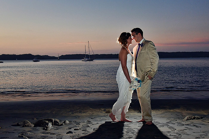 When the sunsets, nature reveals a backdrop for art and beauty in your wedding…