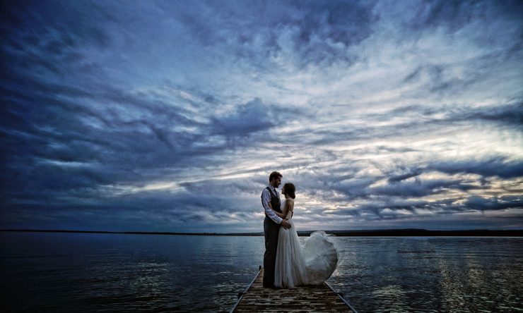 In the woods and near the water on your wedding day…